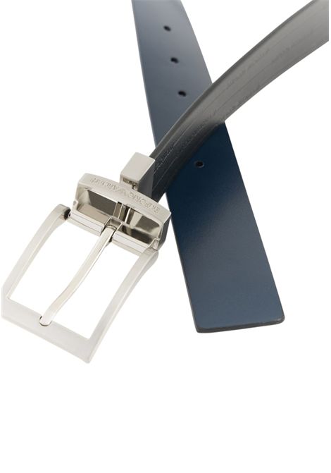 Reversible leather belt with embossed logo EMPORIO ARMANI | belts | EM001772 AF15136MC080